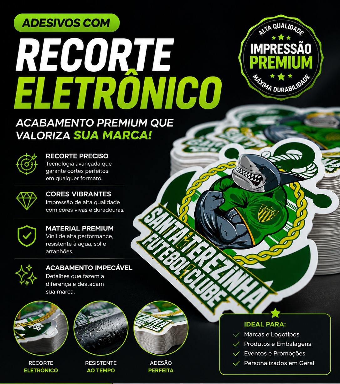 ETIQUETAS - ADESIVA - RECORTE ELETRÔNICO